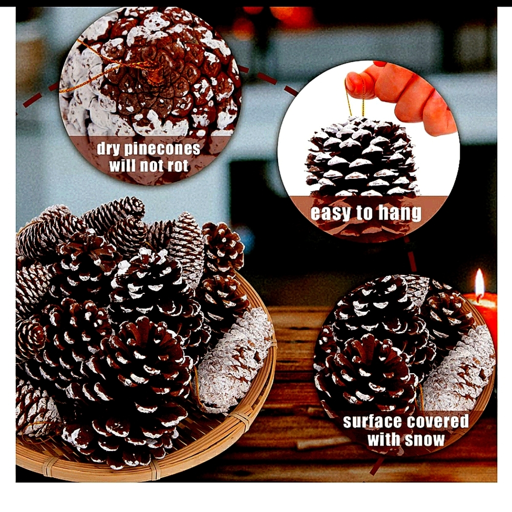 Natural wood, and Pine Cones(DIY/or Custom)